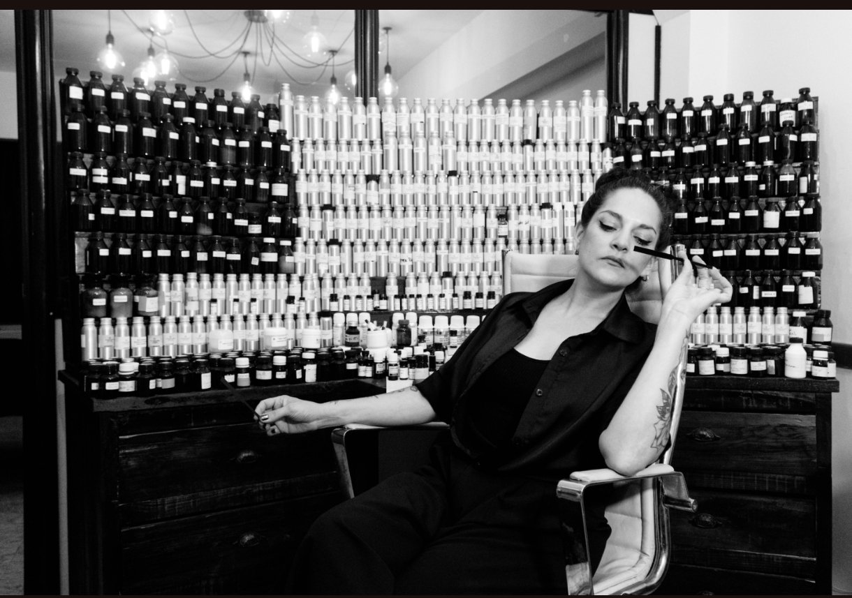 Nina Lamaison en su atelier